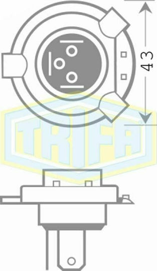 Trifa Lămpi Motocicletei HS1 Halogen 12V 35W 1buc