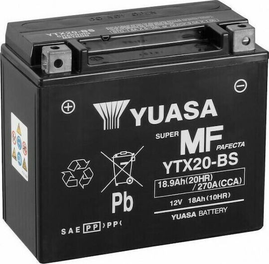 Yuasa Мотоциклетна батерия 105Спецификация с капацитет 6.3Ах