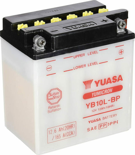 Yuasa Μπαταρία Μοτοσυκλέτας YB10L-BP με Χωρητικότητα 12.6Ah