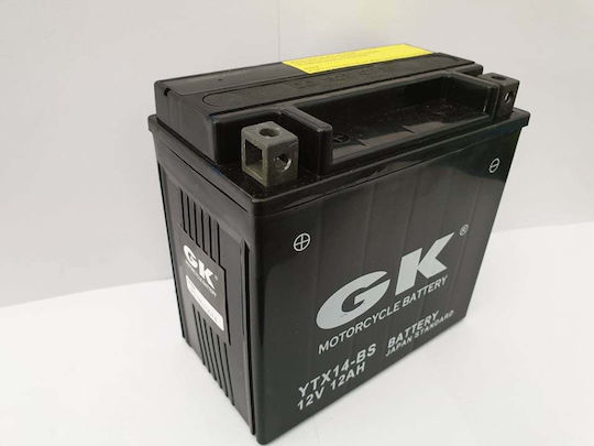 GK Inchis Baterie Motocicleta YTX14-BS 200A cu Capacitatea 12Ah