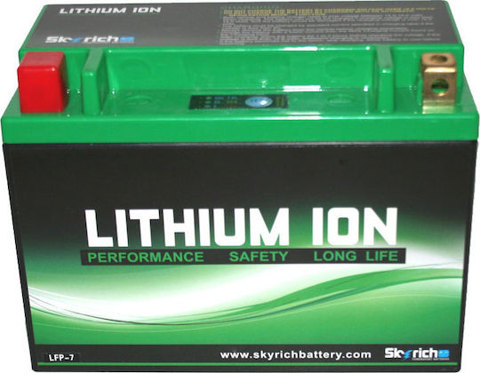 Skyrich LFP-7 Lithium Motorradbatterie YTX20L-BS 360A mit Kapazität 7Ah