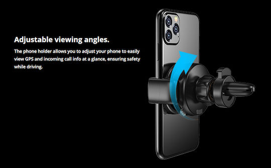 Rockrose Gravity 10s Car Mobile Mount with Adjustable Hooks Black