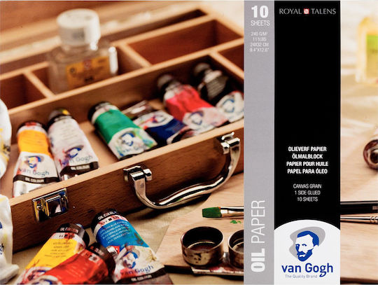 Royal Talens Sketch Pad Van Gogh Oil Paper 24x32cm 240gr 10 Sheets for Oil Colors