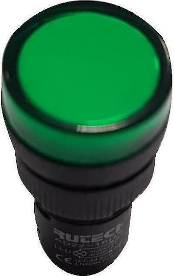 Xindali LED Ενδεικτική Λυχνία 12V Πράσινο 1τμχ 022-001201216