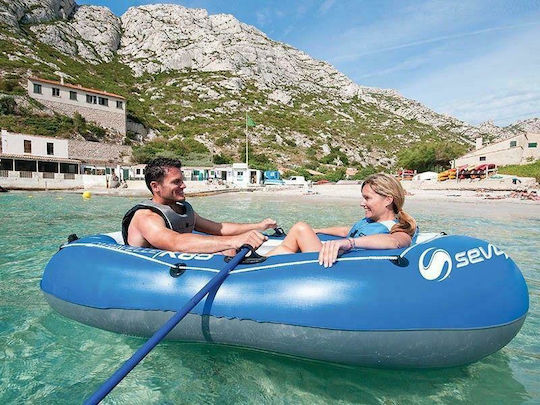 Sevylor Caravelle KK65 2016 Inflatable Boat 2 People Blue with Oars & Pump 228x120cm