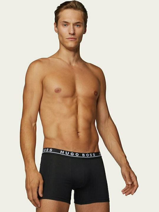 Hugo Boss Herren Boxershorts Schwarz 3Packung