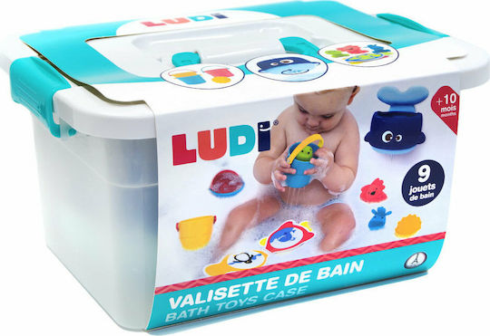 Ludi Bath Toys Set in Storage Case Bath Toy for 10++ Months 40062