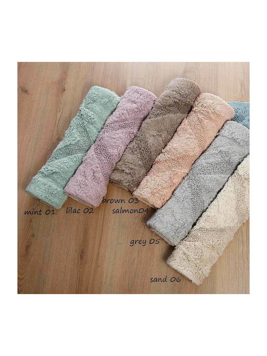 Sunshine Bath Mat Cotton 101-11-lila Lila 60x90cm