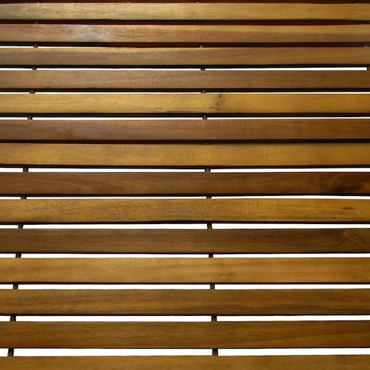 vidaXL Rutschfest Badematte Hölzernes Rechteckig 41586 Acacia wood 50x80cm