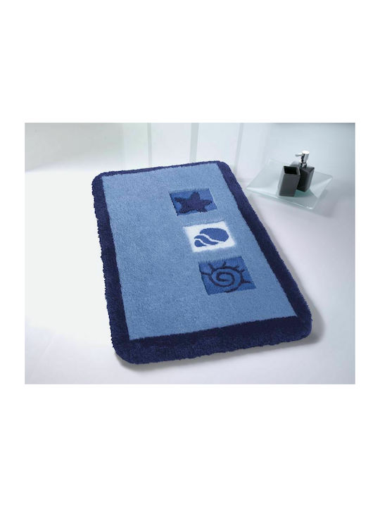Kleine Wolke Rutschfest Badematte Synthetisch,Polyester/Cotton/Leather Rechteckig Beach 4581723357 Blau 55x65cm