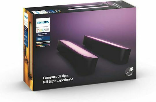 Philips Hue Play WiFi Dekorative Lampe Bar Schwarz 2Stück