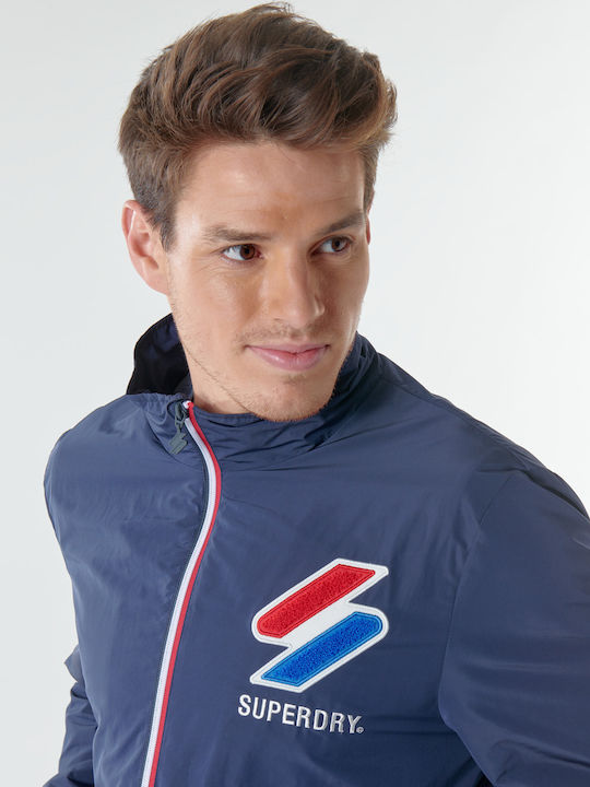 Cagoule Jacket Windproof Blue