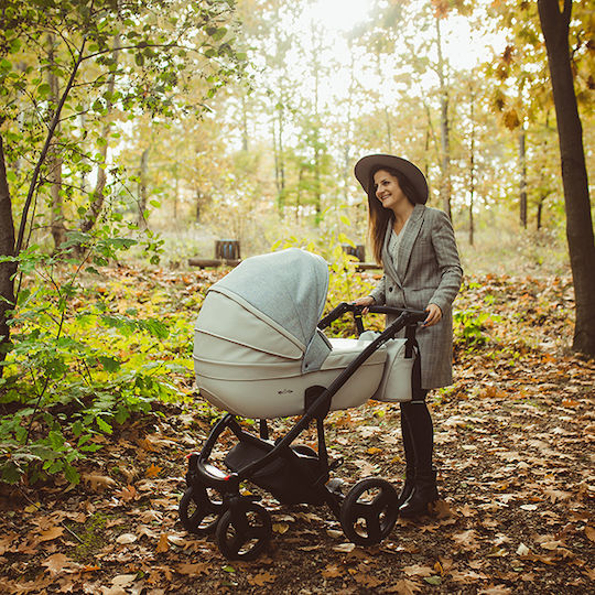 Milu Kids Starlet Eko Adjustable 2 in 1 Baby Stroller Suitable for Newborn Moka 13.10kg