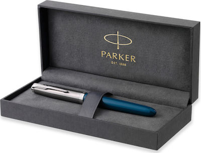 Parker 51 Core Schreibfeder Mittel Blau aus Stahl mit Blau Tinte