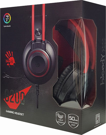 A4Tech G200 Over Ear Gaming Headset με σύνδεση 3.5mm / USB