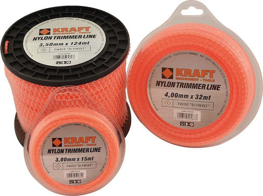 Kraft D-Twist Square Twist Brush Cutter Trimmer Line 3.5mm 41m 69345