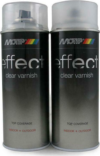 Motip Dupli Σπρέι Βερνίκι Deco Effect Clear Lacquer με Σατινέ Εφέ Διάφανο 400ml