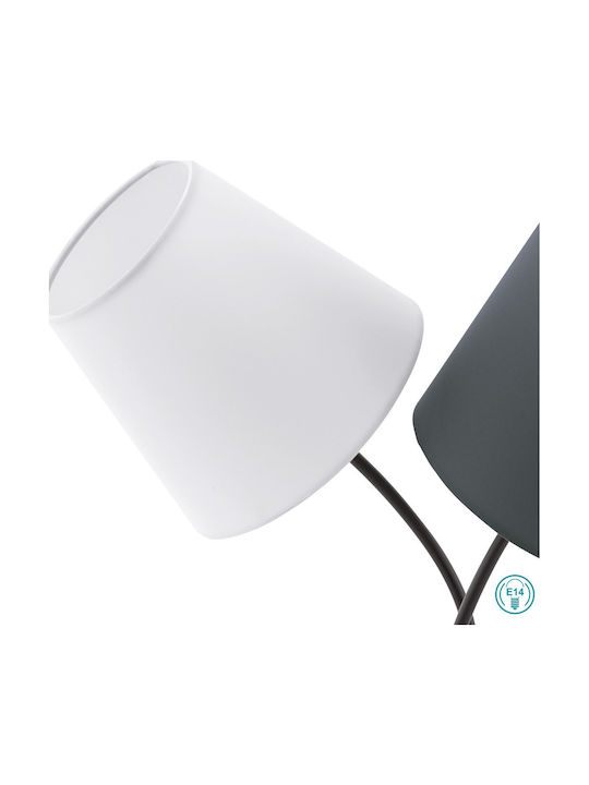 Eglo Metal Table Lamp for Socket E14 with Shade and Black Base