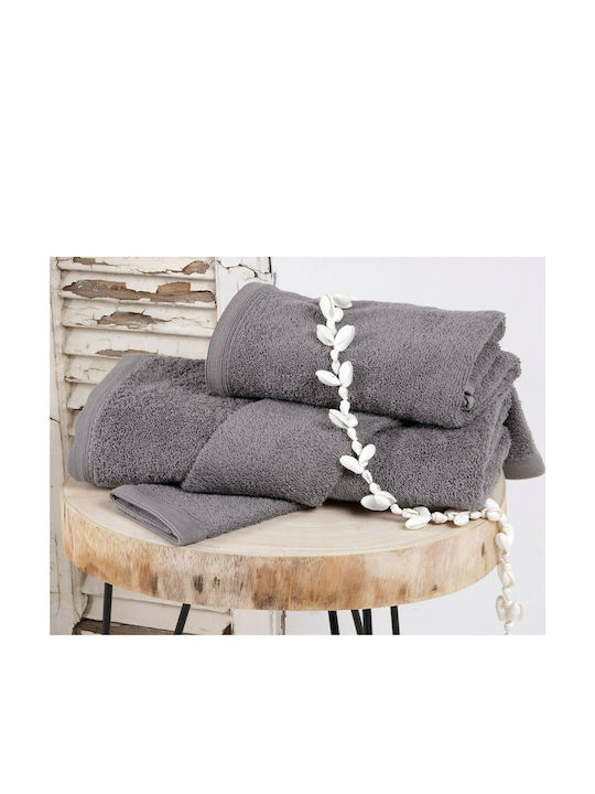 SB Home 3pc Bath Towel Set Primus Carbon