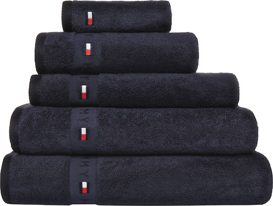 Tommy Hilfiger Πετσέτα Σώματος Legend 100x150εκ. Navy Navy Βάρους 540gr/m²
