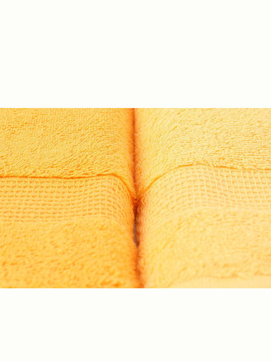 Beverly Hills Polo Club Facecloth 50xcm Yellow / Orange 4 Pieces