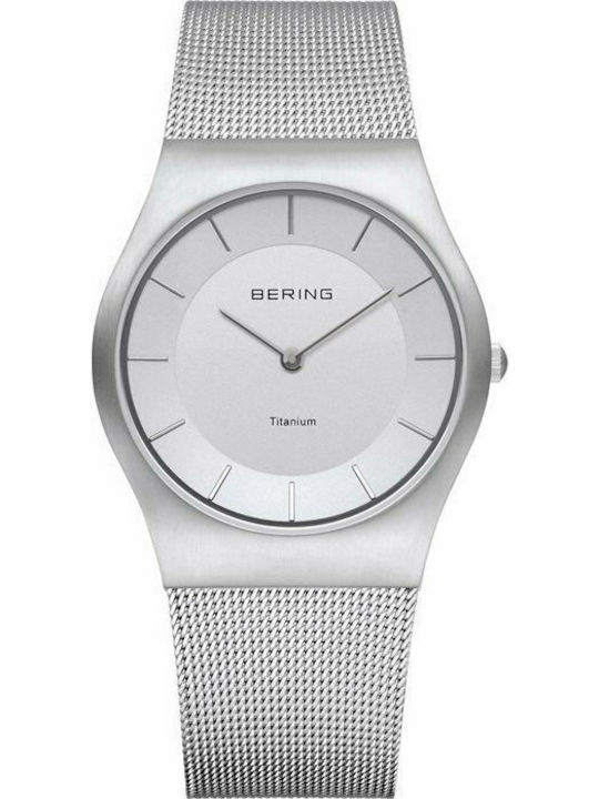 Bering Time 11935-000 Ρολόι Μπαταρίας με Μεταλλικό Μπρασελέ