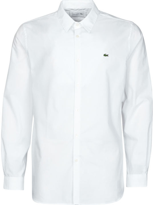 Long-sleeved Cotton Shirt White