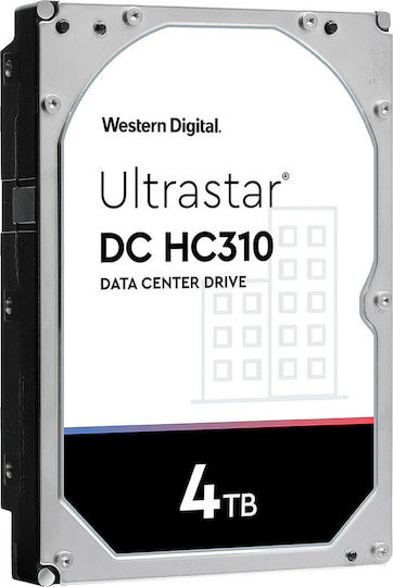 Western Digital Ultrastar DC HC310 4TB HDD Σκληρός Δίσκος 3.5" SAS 3.0 7200rpm με 256MB Cache για Server 0B36048