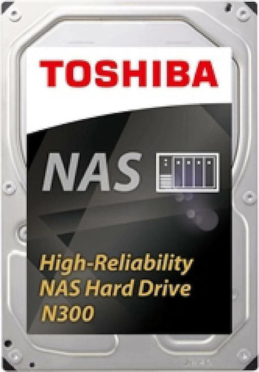 Toshiba N300 4TB HDD Hard Drive 3.5" SATA III 7200rpm with 128MB Cache for NAS