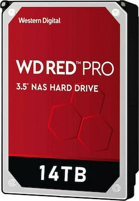 Western Digital Red Pro 14TB HDD Hard Drive 3.5" SATA III 7200rpm with 512MB Cache for NAS