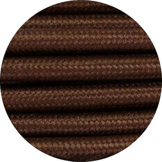 VK Lighting Fabric Cable 2x0.75mm² 230V in Brown Color 1m 47143-020654
