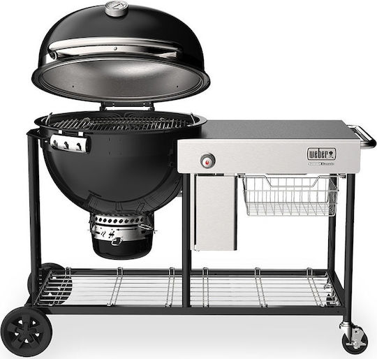 Weber Summit S6 Rostfreier Stahl Holzkohlegrill Kamado mit Deckel und Thermometer 61cmx61cm