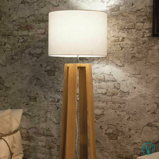 Fan Europe Berry Vintage Floor Lamp H165xW35cm. with Socket for Bulb E27 White