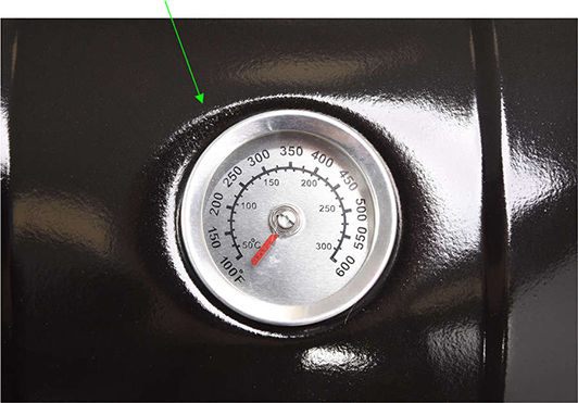 Lund Inox Grătar cu Cărbuni Cazan cu Capac și Termometru 54cmx54cm