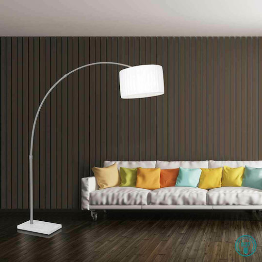 Globo Lighting La Nube Φωτιστικό Δαπέδου Υ203xΜ20εκ. με Ντουί για Λαμπτήρα E27 Ασημί