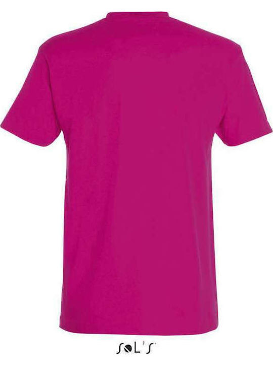 Sol's Imperial Ανδρικό Διαφημιστικό T-shirt Κοντομάνικο σε Φούξια Χρώμα Sol's Imperial Ανδρικό Διαφημιστικό T-shirt Κοντομάνικο σε Φούξια Χρώμα