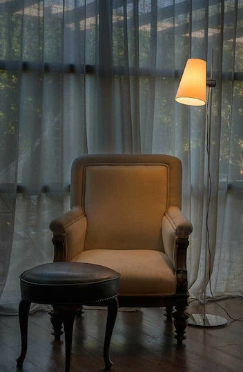 Faro Barcelona Lupe Lampadar De Podea H150xL25cm Cu Bază De Bec E27 Crom Lucios