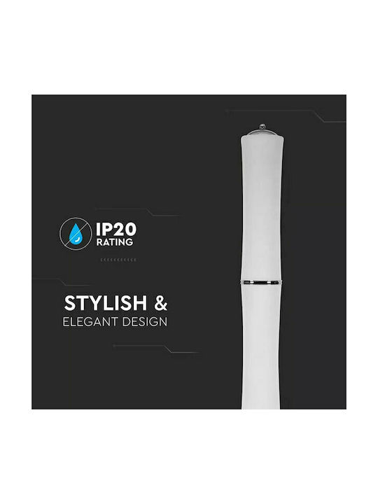 V-TAC LED Φωτιστικό Δαπέδου Υ168xΜ12.5εκ. με Θερμό Λευκό Φως 4300lm Λευκό