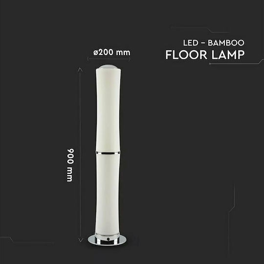 V-TAC LED Floor Lamp H84xW12.5cm. with Warm White Light 2100lm White