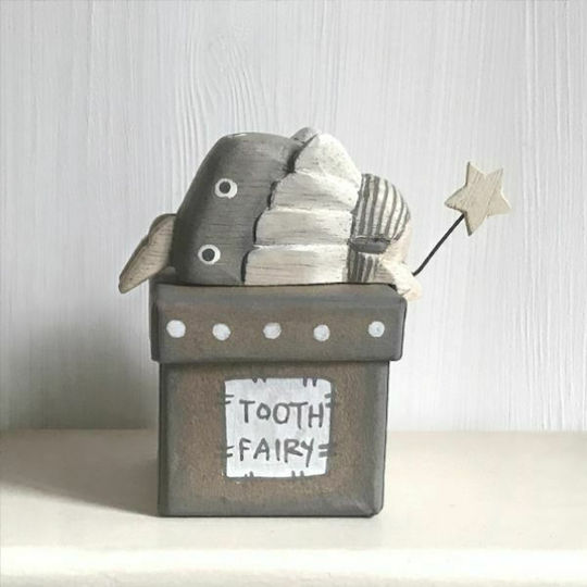 Synchronia Handmade Baby Tooth Box Tooth Fairy made of Wood for Girl