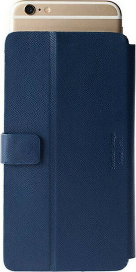Krusell Leather Malmo Flipwallet Slide Buchhülle bis 4.5" Blau