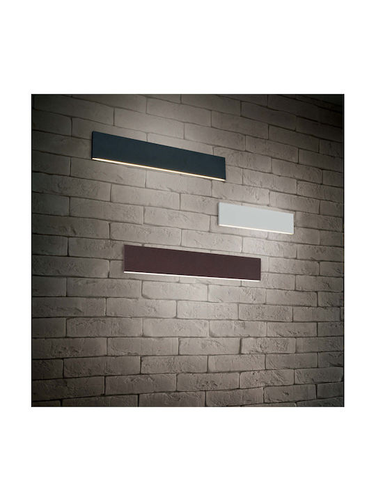 Trio Lighting Concha Modern Lamp Wall with Integrated LED and Warm White Light Black 47x8cm