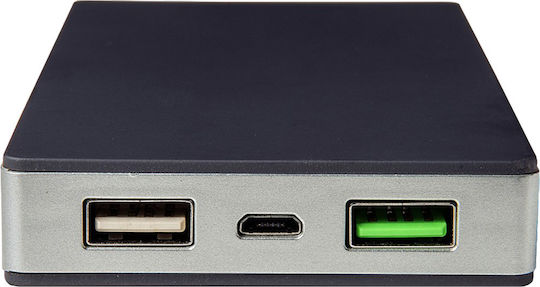 Celly PB10000ALUSV Power Bank 10000mAh με 2 Θύρες USB-A Μαύρο