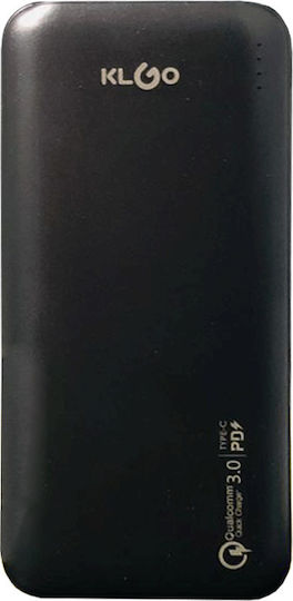 KLGO KP-57 Power Bank 10000mAh with 2 USB-A Ports Black