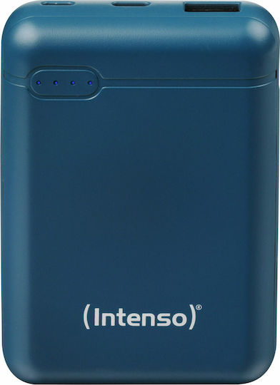 Intenso XS Power Bank 10000mAh με Θύρα USB-A και Θύρα USB-C Petrol
