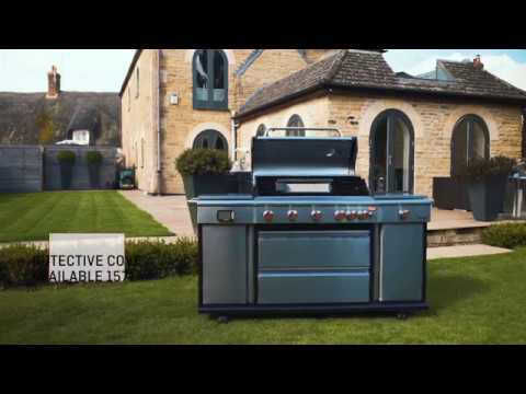 Landmann Triton PTS + Ψησταριά Υγραερίου Μαντεμένιας Σχάρας 80x44εκ. με 6 Εστίες 12kW και Πλαϊνό Μάτι Υπερύθρων 7.4kW