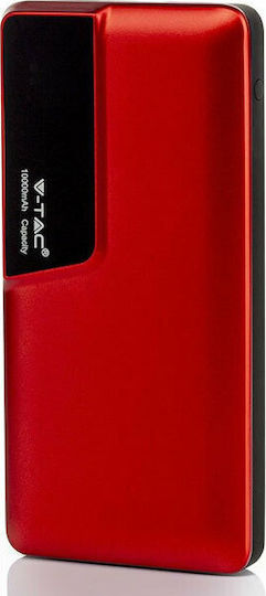 V-TAC VT-3511 Power Bank 10000mAh с USB-A порт Червен