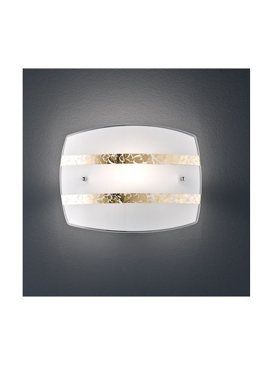 Trio Lighting Nikosia Modern Wall Lamp with E27 Socket White 30x22x7.5cm