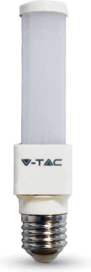 V-TAC Bec LED 6W 140mm pentru Soclu E27 și Formă PL Alb rece 480lm