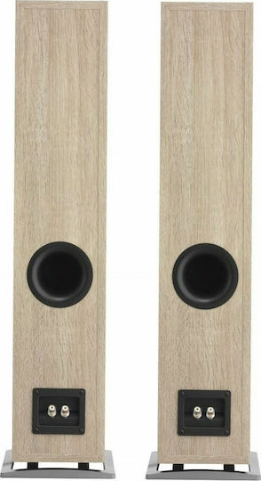 Dali Oberon 5 Ζεύγος Ηχείων Hi-Fi Δαπέδου 220W 2 Δρόμων Π16.2xΒ28.3xΥ83εκ. Βελανιδιά / Λευκό